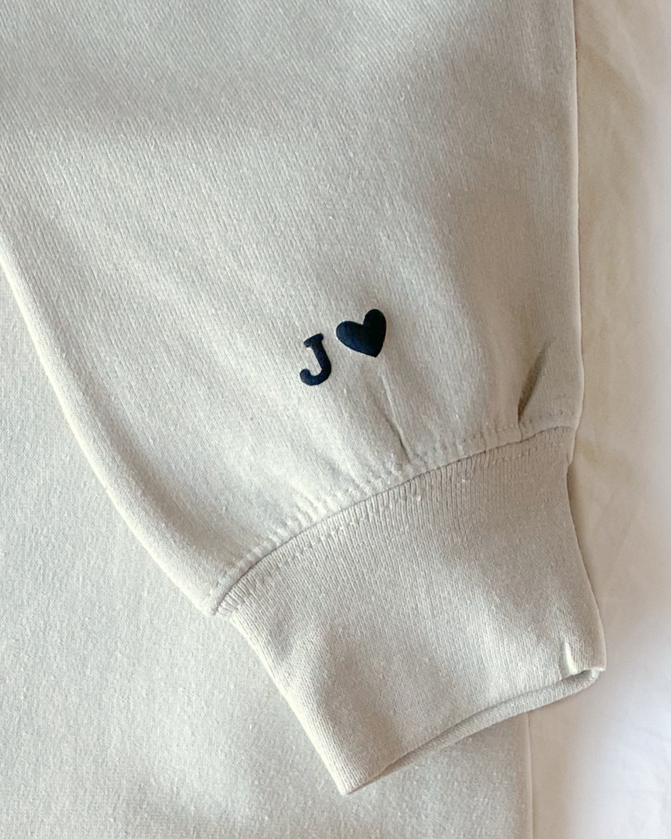 Custom Roman Numeral Couples Crewneck Sweatshirt