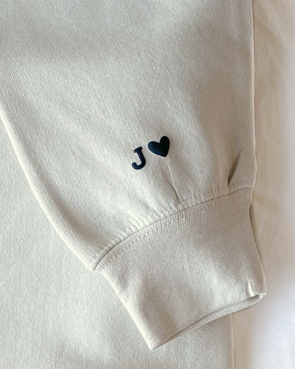 Custom Roman Numeral Couples Crewneck Sweatshirt