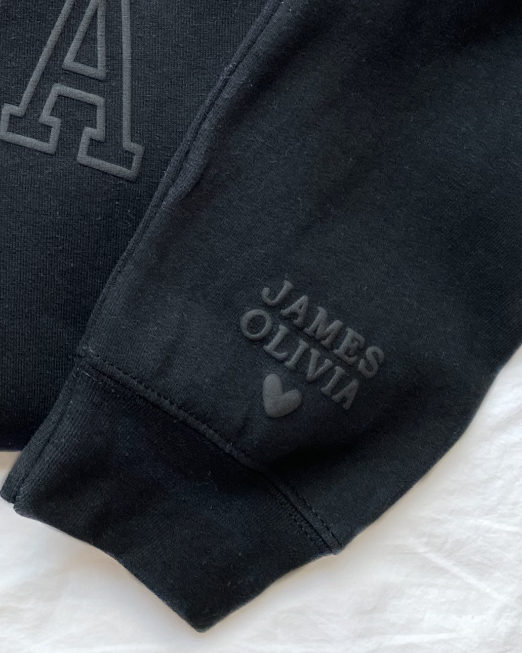 Personalized MAMA Crewneck Sweatshirt with Sleeve Name - Varsity Block