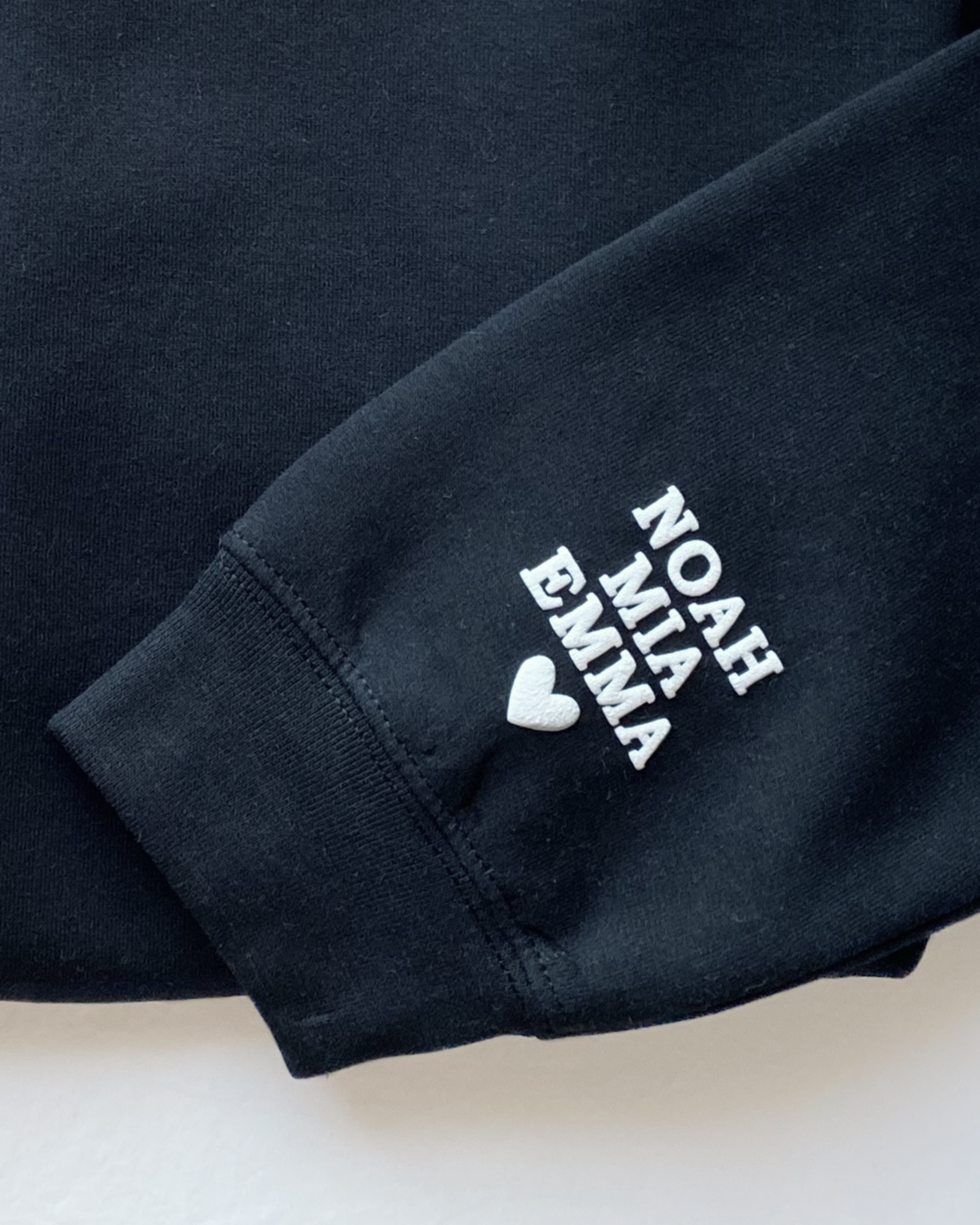 mama Neckline Crewneck Sweatshirt - Block Sleeve