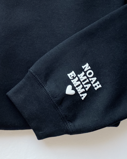 mama Neckline Crewneck Sweatshirt - Block Sleeve